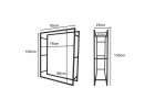 Firewood rack metal shelf for the fireplace 8
