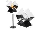 Freestanding smokeless tabletop bioethanol fireplace diamond design 1