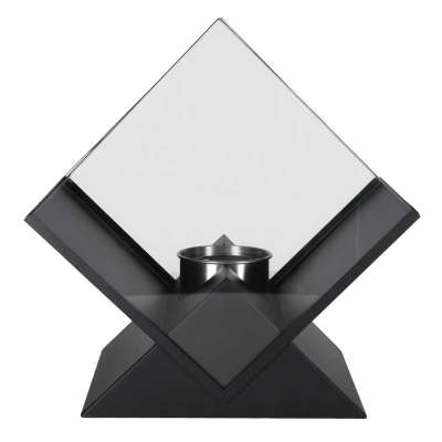 Freestanding smokeless tabletop bioethanol fireplace diamond design