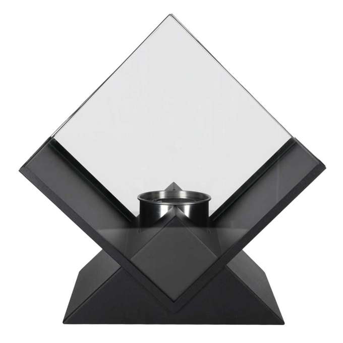 Freestanding smokeless tabletop bioethanol fireplace diamond design