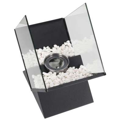 Freestanding smokeless tabletop bioethanol fireplace diamond design
