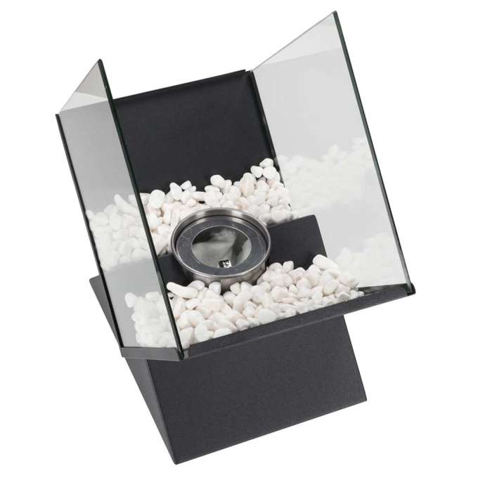 Freestanding smokeless tabletop bioethanol fireplace diamond design