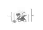 Freestanding smokeless tabletop bioethanol fireplace diamond design 2