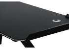 Gaming Desk with RGB LED Lighting and Computer Mounts for Gamers 120x60cm 4