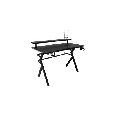 Gaming desk with RGB LED extension and computer mounts for gamers 120x60 cm