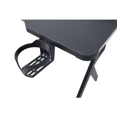 Gaming desk with RGB LED extension and computer mounts for gamers 120x60 cm
