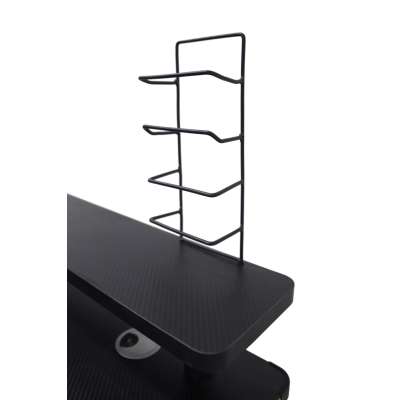 Gaming desk with RGB LED extension and computer mounts for gamers 120x60 cm