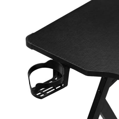 Gaming desk with RGB LED extension and computer mounts for gamers 120x60 cm