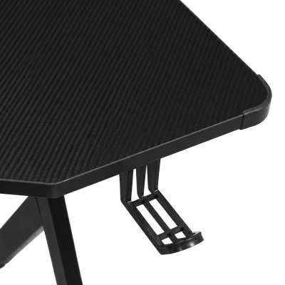 Gaming desk with RGB LED extension and computer mounts for gamers 120x60 cm