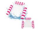 Inflatable water hammock chair swimming lounger pink mesh 1
