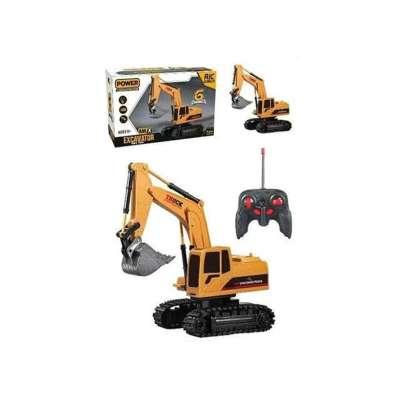 1:24 RC Tracked Excavator 6CH 360° Rotation USB Powered