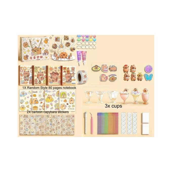Capybara Ornament Craft Kit 560 pieces
