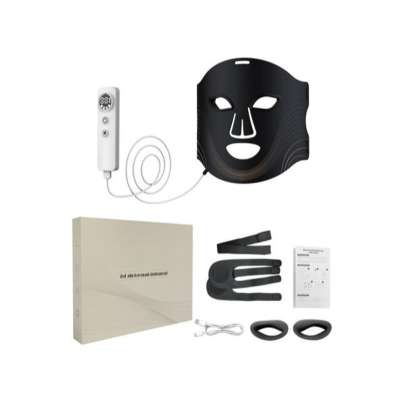 LED Face Mask for Skincare 180 LEDs 7 Light Colors Timer