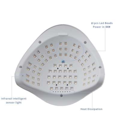 Lampa do paznokci Sun X26 UV 81 LED 380W manicure hybrydy żele