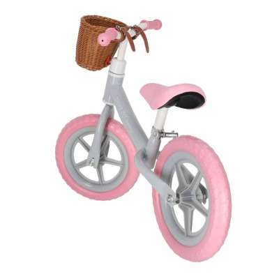 Rowerek biegowy Trike Fix Balance z koszykiem różowy