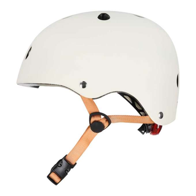 Trike Fix children's bike helmet adjustable LED S 48-54cm beige
