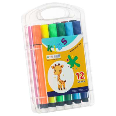 Interactive robot toy for learning to draw flashcards colored markers pink