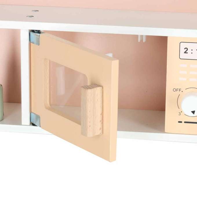 Kuchnia dla dzieci drewniana  MDF MODERN CLASSIC akcesoria 82cm różowa