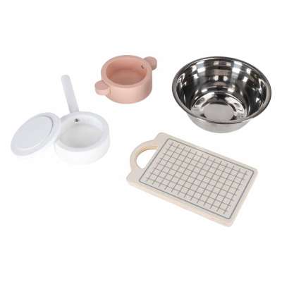 Kuchnia dla dzieci drewniana  MDF MODERN CLASSIC akcesoria 82cm różowa