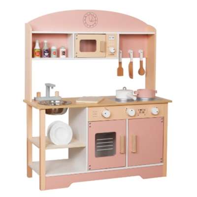 Kuchnia drewniana MDF MODERN CLASSIC akcesoria róż