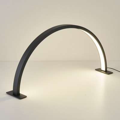 LED desk lamp for manicures curved design 3 colors black