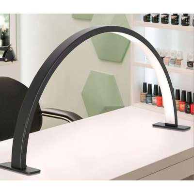 LED desk lamp for manicures curved design 3 colors black