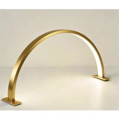 LED desk lamp for manicures curved design 3 colors gold