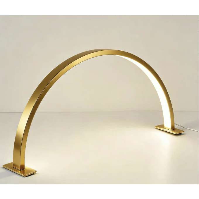 LED desk lamp for manicures curved design 3 colors gold