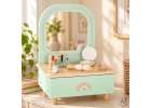 LULILO Mini Wooden Dressing Table for Girls with LED Mirror and Accessories 2