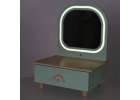 LULILO Mini Wooden Dressing Table for Girls with LED Mirror and Accessories 11