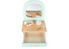 LULILO Mini Wooden Dressing Table for Girls with LED Mirror and Accessories 12