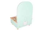 LULILO Mini Wooden Dressing Table for Girls with LED Mirror and Accessories 4