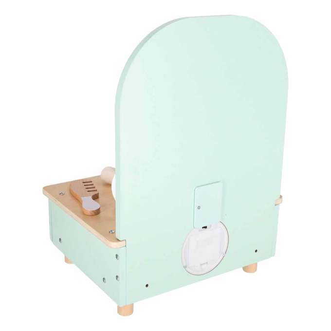 LULILO Mini Wooden Dressing Table for Girls with LED Mirror and Accessories