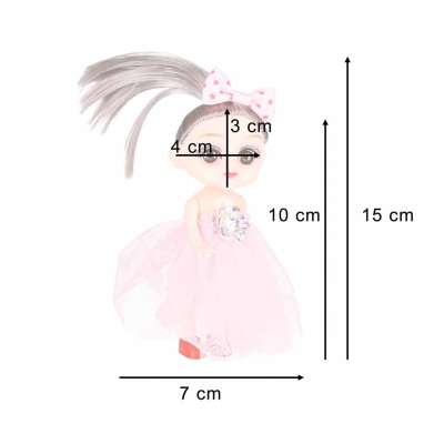 Lalki laleczki do domku dla lalek zestaw 4 sztuk 11 cm