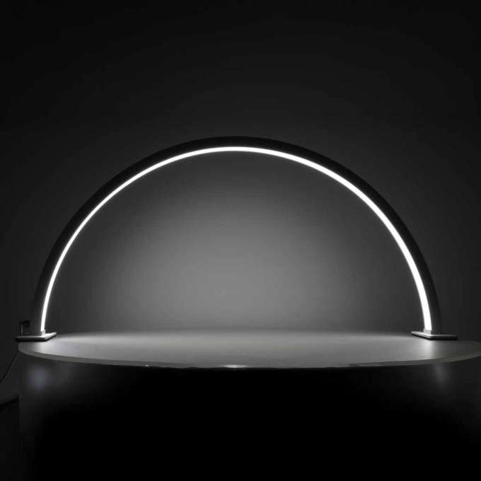 Lampa kosmetyczna LED bezcieniowa biurkowa do manicure paznokci łuk złota