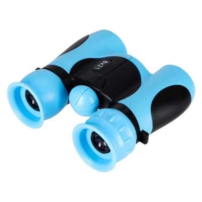 Lornetka dla dzieci do obserwacji ptaków nieba 8x 21mm HD pokrowiec niebieska