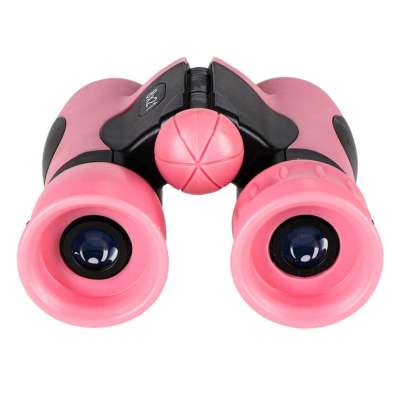 Lornetka dla dzieci do obserwacji ptaków nieba 8x 21mm HD pokrowiec różowa