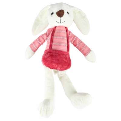 Maskotka pluszak przytulanka królik w czerwonych spodenkach 36 cm