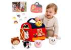 Plush sensory activity house sorter farm animals educational toy 1
