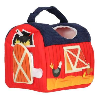 Plush sensory activity house sorter farm animals educational toy