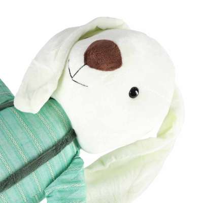 Plush toy rabbit in green shorts 70 cm