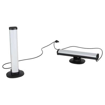RGB LED Gaming Desk Lamp Column/Pillar Style with Remote Control Set of 2