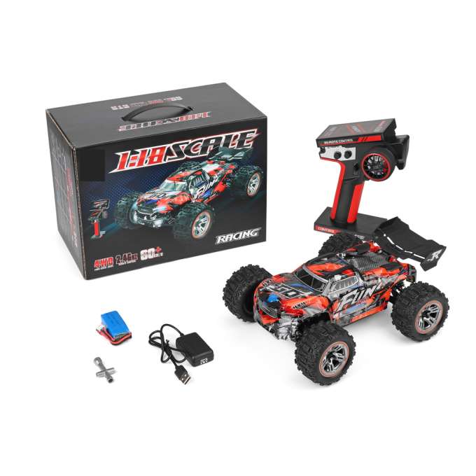 Samochód RC WLToys 184008 1:18 4WD bezszczotkowy LED RTR 60km/h
