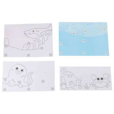 Sand Painting Kit 3D Sand Art Marine Animals Set