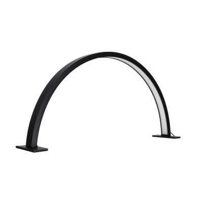 Shadowless LED Cosmetic Desk Lamp for Manicures Black Curved Design