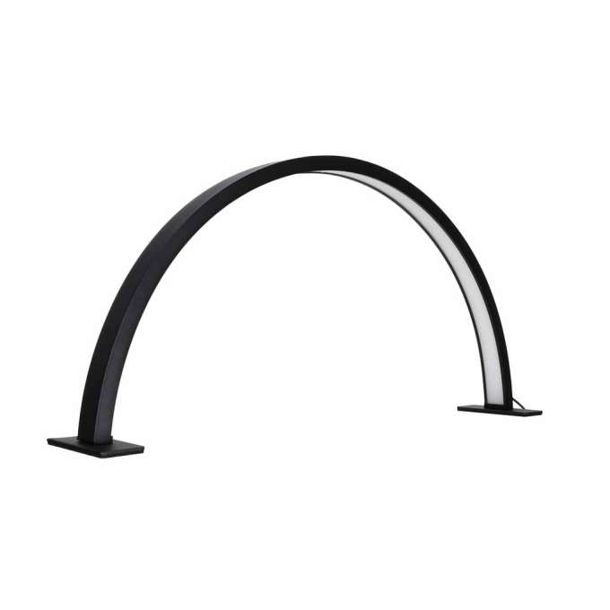 Shadowless LED Cosmetic Desk Lamp for Manicures Black Curved Design
