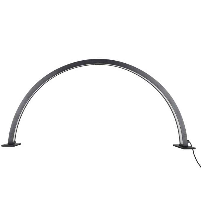 Shadowless LED Cosmetic Desk Lamp for Manicures Black Curved Design