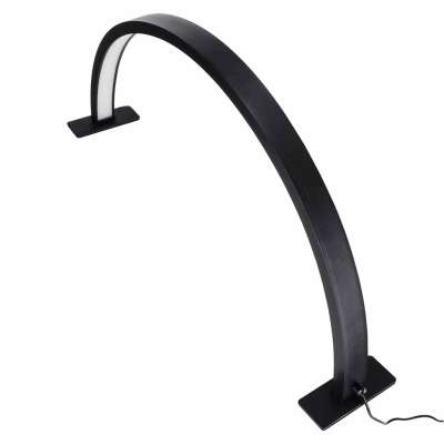 Shadowless LED Cosmetic Desk Lamp for Manicures Black Curved Design