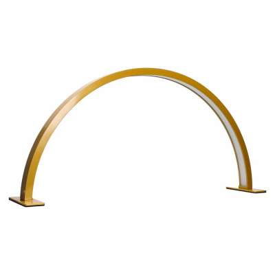Shadowless LED Cosmetic Desk Lamp for Manicures Gold Curved Design