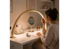 Shadowless LED Cosmetic Desk Lamp for Manicures Gold Curved Design 11